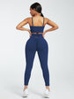 Wholesale Black Adjustable Straps High Waist Athletic Suit Quick Drying
